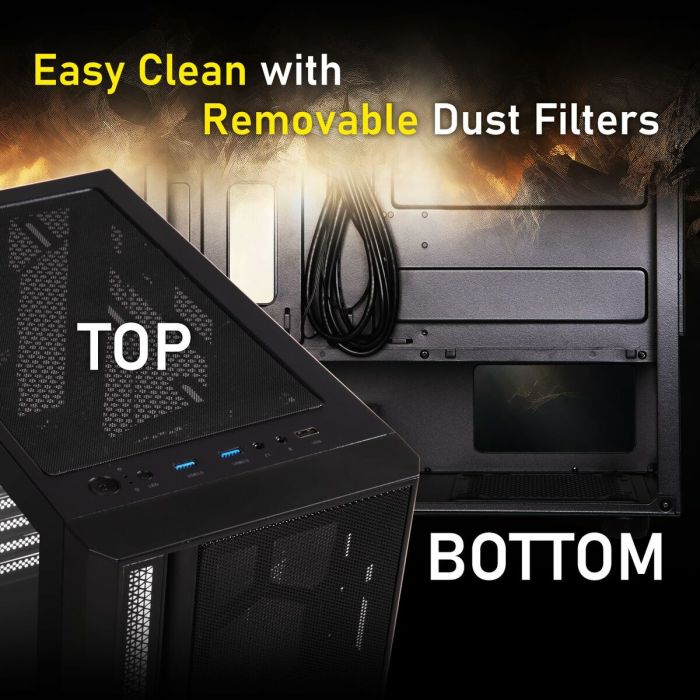 Boîtier ATX semi-tour BitFenix Apollo ARGB Noir 6