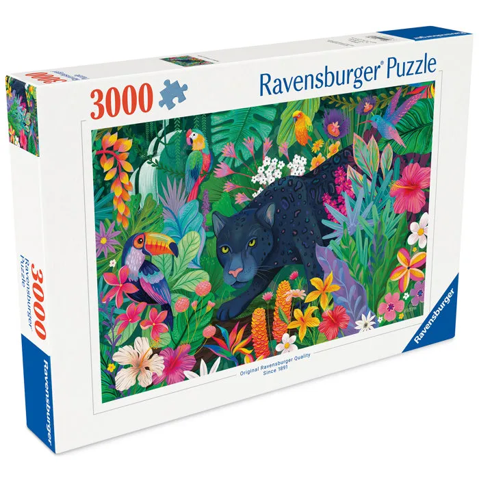 Ravensburger 12001748 - Puzzle Adulte 3000 Pièces - Panthère dans la Jungle - Puzzle de Luxe Ravensburger 12001748 - Puzzle Adulte 3000 Pièces - Panthère dans la Jungle - Puzzle de Luxe