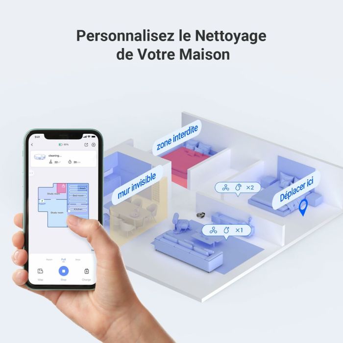 Aspirateur robot Ezviz CS-RE4P-PBT2 2 Aspirateur robot Ezviz CS-RE4P-PBT2 2