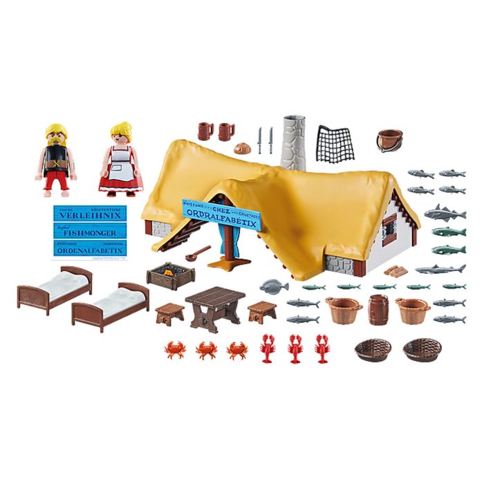 Playset Playmobil Astérix: Ordralfabetix Hut 71266 73 Pièces 1