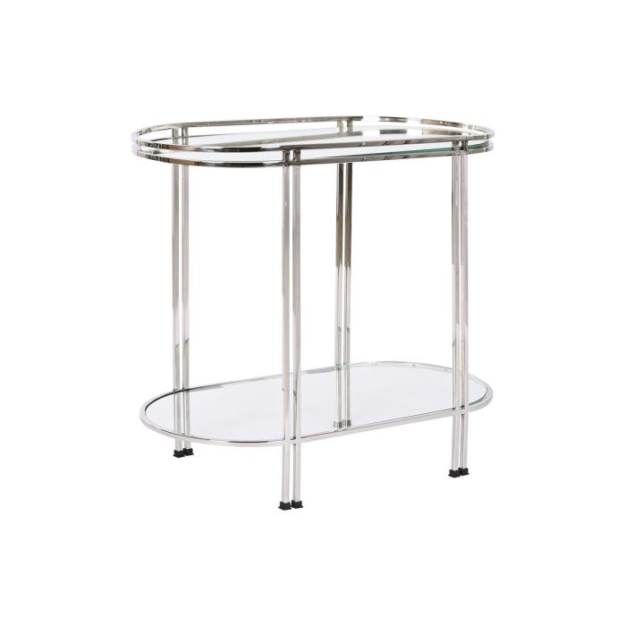 Table d'appoint Home ESPRIT Argenté Acier Miroir 70 x 35 x 63 cm 1