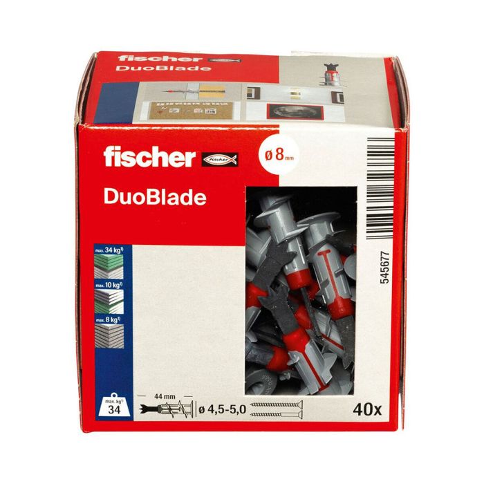 Crampons Fischer DUOBLADE 44 x 8 mm (40 Unités) 2