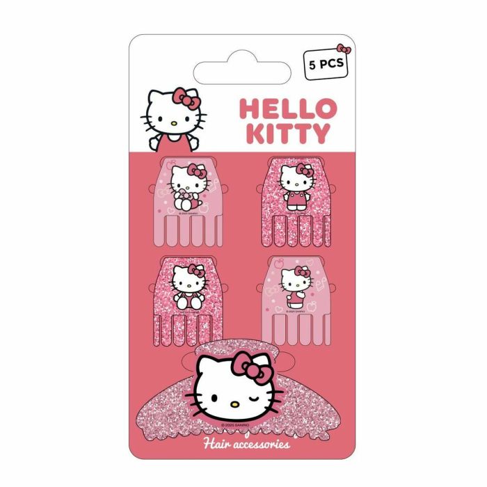 Pinces à cheveux Hello Kitty Rose