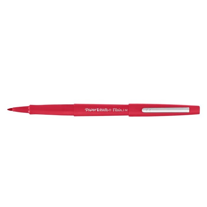 Marqueur Paper Mate Flair Medium Rouge (12 Unités) 2