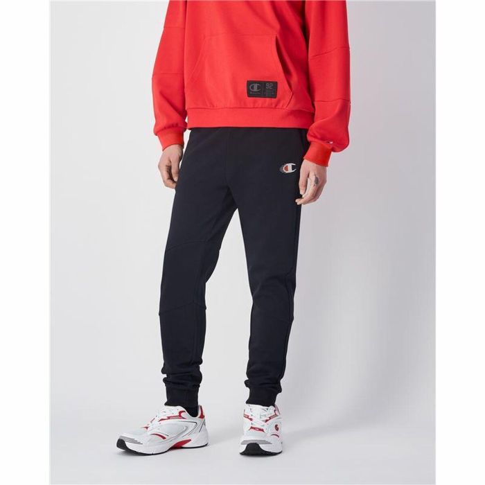 Pantalon de Survêtement pour Adultes Champion Rib Cuff Noir Homme 2 Pantalon de Survêtement pour Adultes Champion Rib Cuff Noir Homme 2
