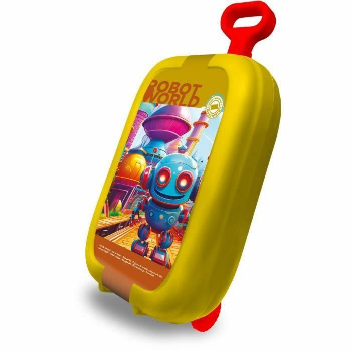 Multiprint 64010 Lot créatif Robots avec 7 Tampons, 5 Crayons et 18 Feutres