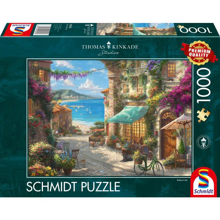 Schmidt Spiele Puzzle Caféen la Riviera italiana 1000 piezas 1