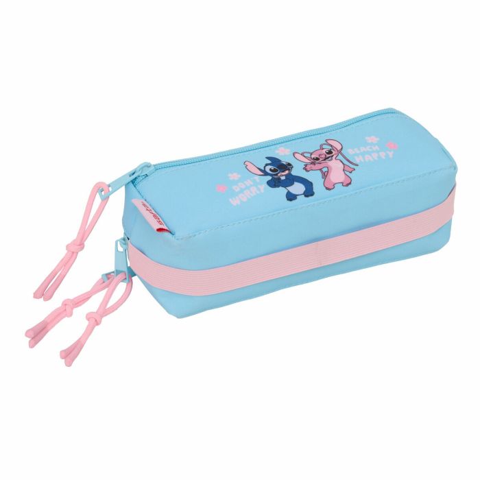 Trousse Fourre-Tout Triple Lilo & Stitch Happy Bleu ciel 22 x 8,5 x 6 cm 3 Trousse Fourre-Tout Triple Lilo & Stitch Happy Bleu ciel 22 x 8,5 x 6 cm 3