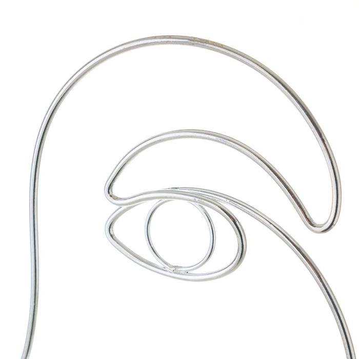 Figurine Décorative Blanc Argenté Céramique Fer 15,7 x 8 x 42,9 cm 3