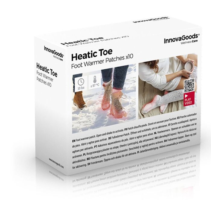 Patchs chauffants pour les pieds Heatic Toe InnovaGoods 10 Unités 1