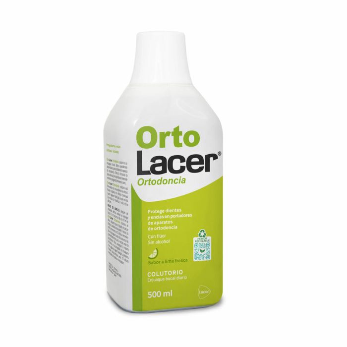 Bain de Bouche Lacer Ortolacer Citron 500 ml Soins orthodontiques