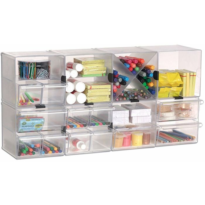 Organisateur polyvalent Archivo 2000 Transparent 19 x 15 x 15 cm 1
