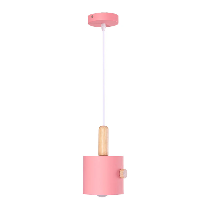 Lampe Suspendue Scarlet SKD-P1014-T Métal Bois Design Moderne Câble Réglable 15