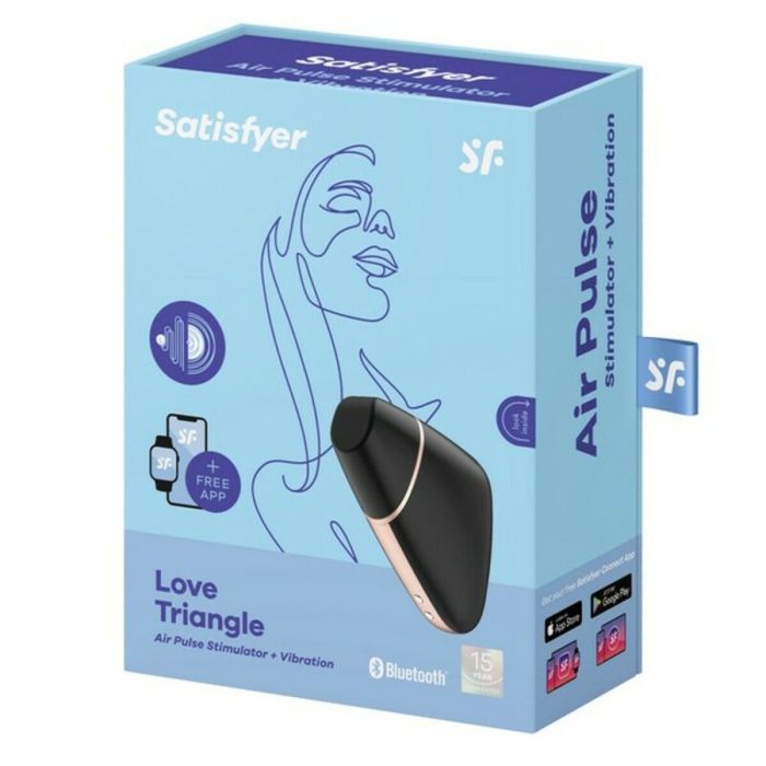 Aspirateur à clitoris Love Triangle Air Pulse Satisfyer Love triangle Noir 6