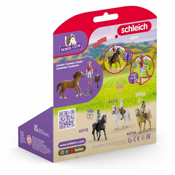 Playset Schleich Horse Club 42711 Hannah & Cayenne 1