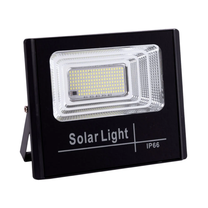 BX3 LIGHT BX3-SOLARFL-65W-01 - Projecteur LED solaire 65W 6500K IP65 avec télécommande et batterie rechargeable intégrée pour éclairage extérieur