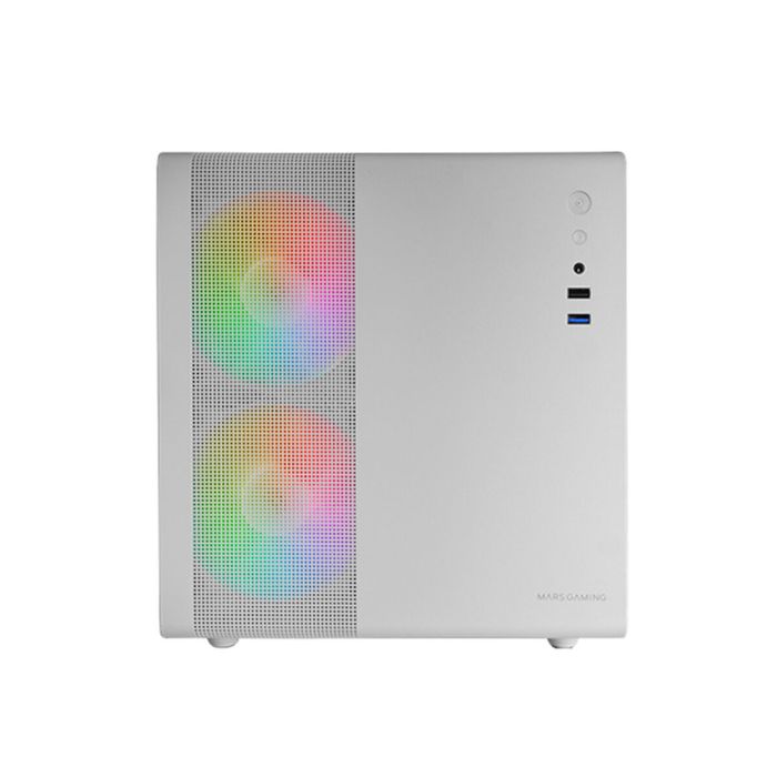 Boîtier ATX semi-tour Mars Gaming MC400W Blanc Noir 10 Boîtier ATX semi-tour Mars Gaming MC400W Blanc Noir 10