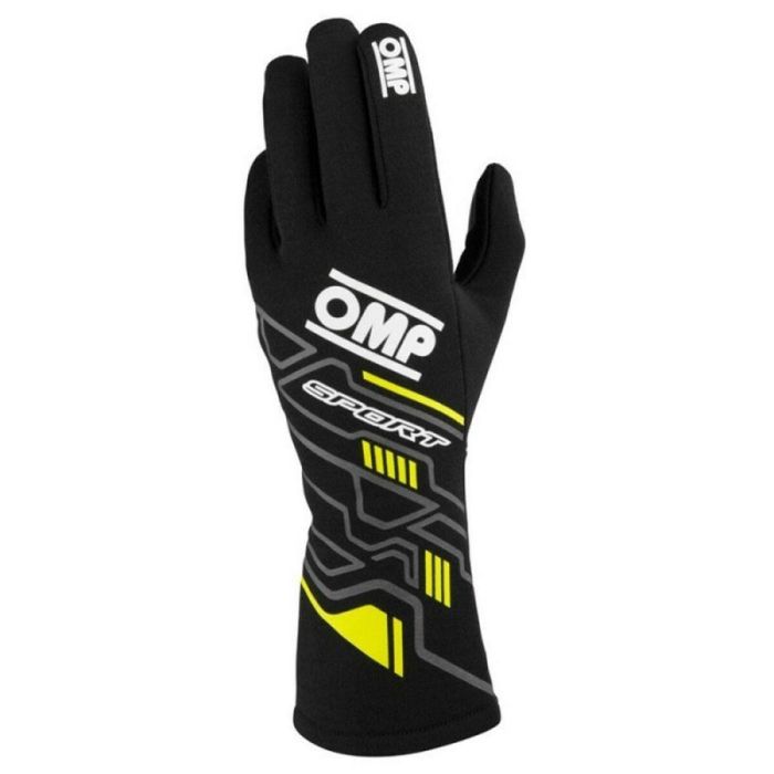 Gants de karting OMP MY2025 Jaune Noir FIA 8856-2018 4