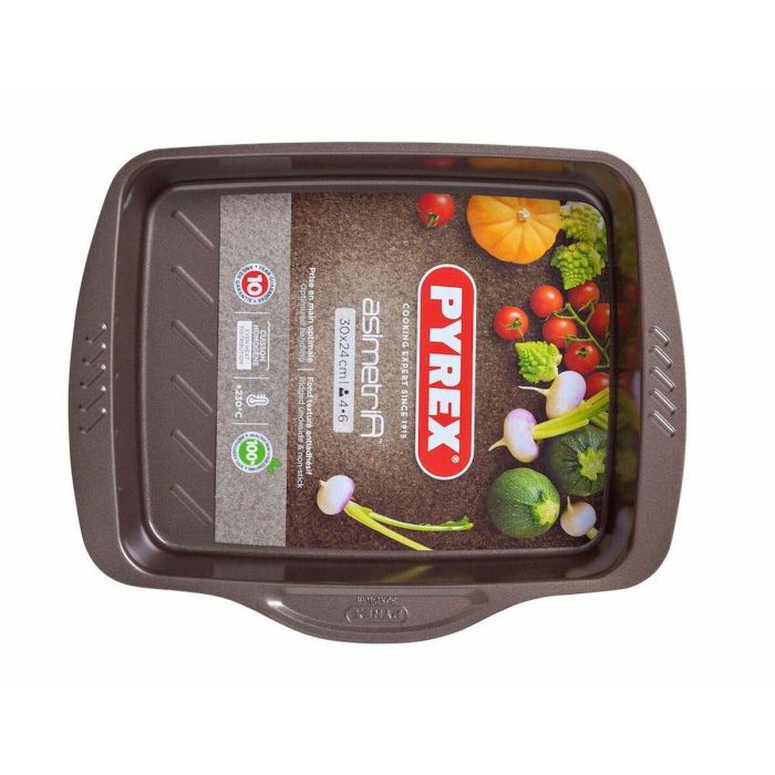 Plateau pour Four Pyrex Marron Noir Métal 3