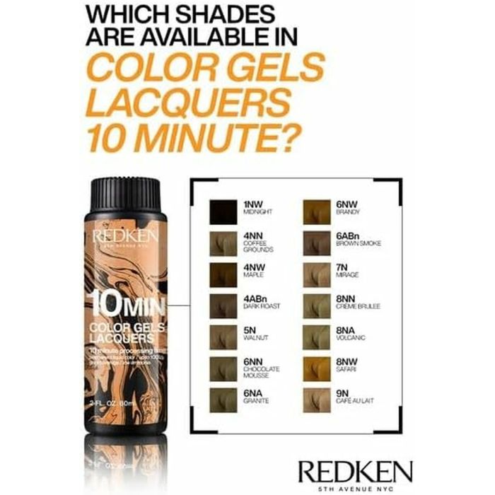 Teinture permanente Redken Color Gels Lacquers Minutos 3 x 60 ml Nº 6ABN-6.19 (3 Unités) 1