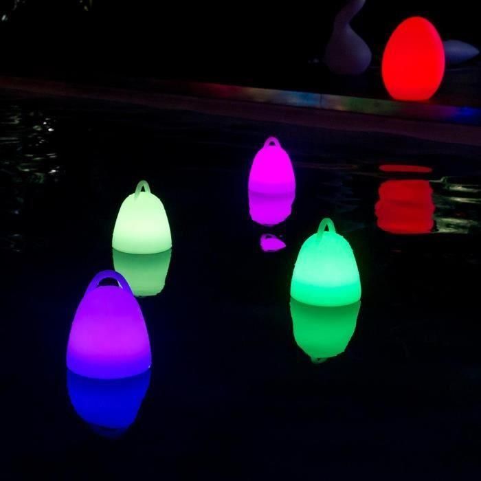 Baladeuse LED sans fil LUMISKY LIBERTY C25 - Waterproof et flottante - H 24 cm - Blanc et multicolore 2