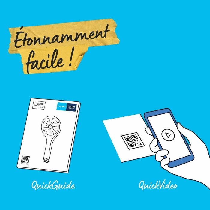 Pomme de douche Grohe Métal 6