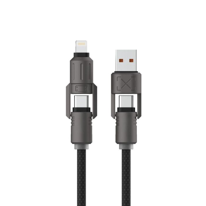 Câble USB KSIX Noir 1 m 2 Câble USB KSIX Noir 1 m 2