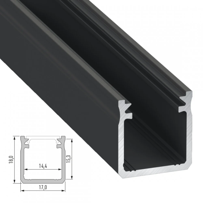 Profil Aluminium Type Y 2,02M Anodizado Inox 2 Profil Aluminium Type Y 2,02M Anodizado Inox 2