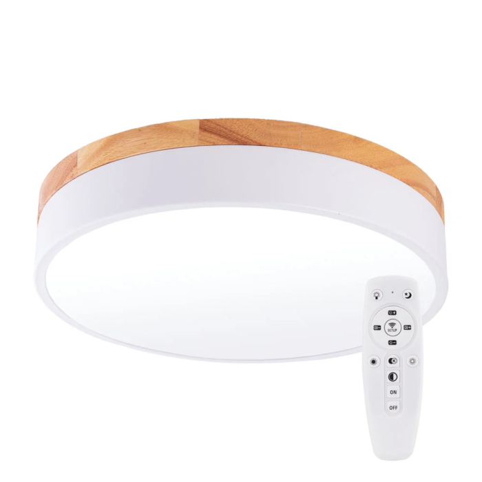 Plafonnier LED 24W 2493Lm avec Télécommande Intensité-CCT 10000H HO-CCT-DL24W 1