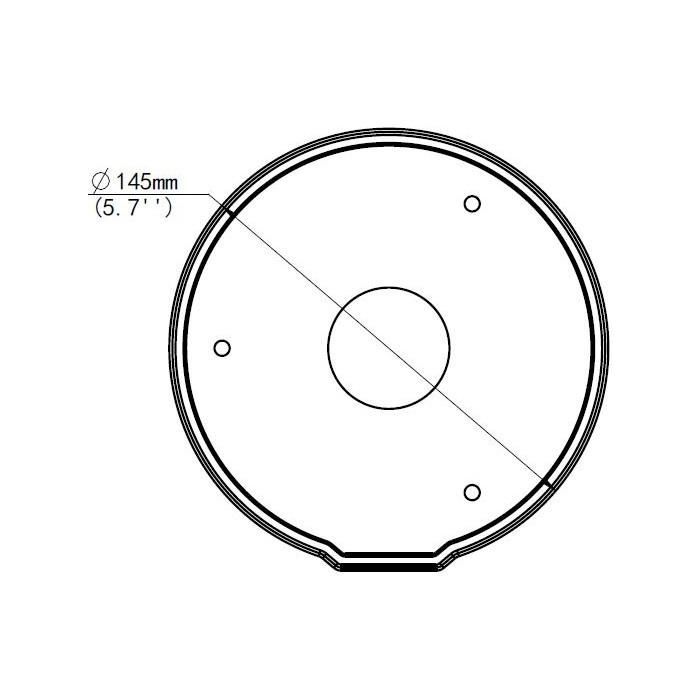 ALLNET Montagebox MiniDome für ALL-CAM2495-LVEFN 2