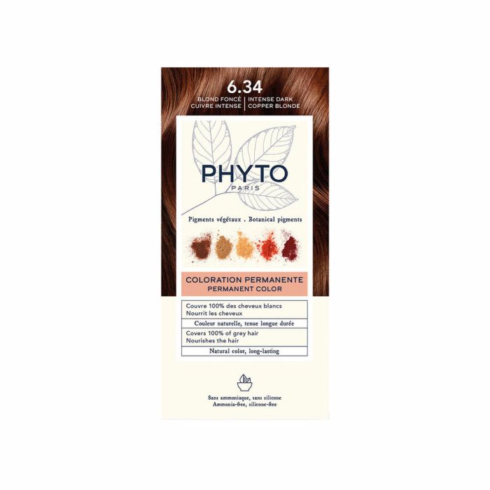 Coloration Permanente Phyto Paris PHYTOCOLOR Nº6.34 Rubio Oscuro Cobrizo