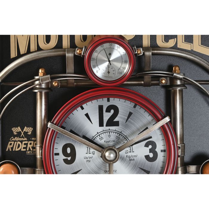 Horloge Murale Home ESPRIT Noir Rouge Doré PVC Métal Moto Vintage 60 x 18 x 120 cm 2 Horloge Murale Home ESPRIT Noir Rouge Doré PVC Métal Moto Vintage 60 x 18 x 120 cm 2