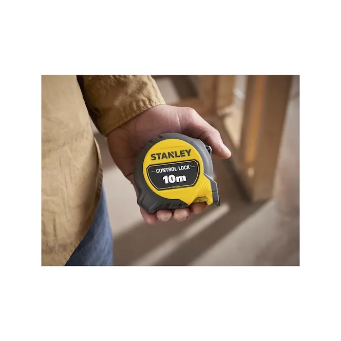 Stanley Mètre Ruban Magnétique CONTROL-LOCK STHT37233-0, 10 m x 25 mm, Double Marquage, Crochet Aimanté Détachable, Classe II, Léger et Compact, Boîtier Bimatériau Stanley Mètre Ruban Magnétique CONTROL-LOCK STHT37233-0, 10 m x 25 mm, Double Marquage, Crochet Aimanté Détachable, Classe II, Léger et Compact, Boîtier Bimatériau