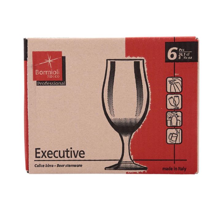 Caja 6 Copas Cerveza Vidrio Executive Bormioli Rocco 26 cL 2 Caja 6 Copas Cerveza Vidrio Executive Bormioli Rocco 26 cL 2