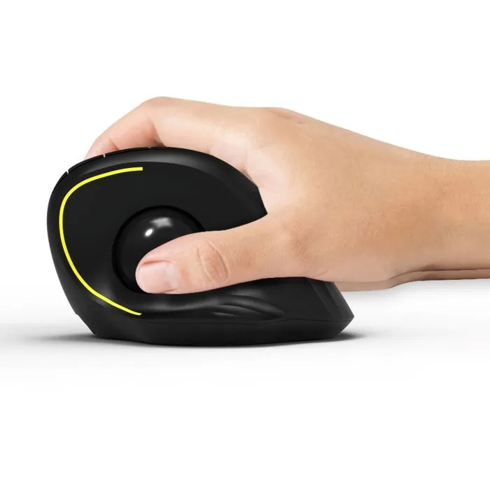 Port Designs 900719 TRACKBALL ERGO Souris ergonomique sans fil trackball Bluetooth et 2.4 GHz, rechargeable, 5 boutons avec molette, noir Port Designs 900719 TRACKBALL ERGO Souris ergonomique sans fil trackball Bluetooth et 2.4 GHz, rechargeable, 5 boutons avec molette, noir