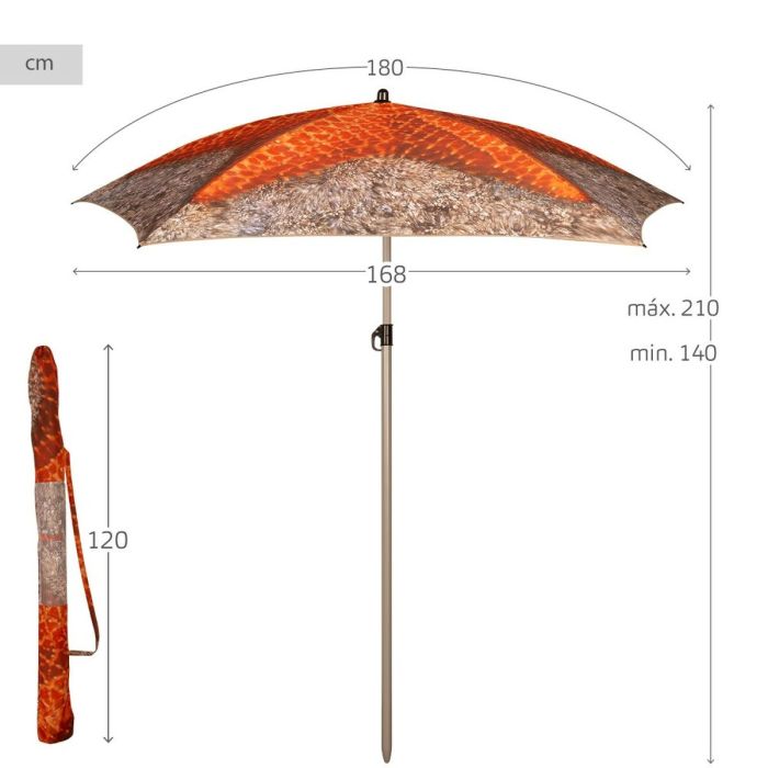 Parapluie Aktive 180 x 210 x 180 cm 180 x 215 x 180 cm (6 Unités) 3