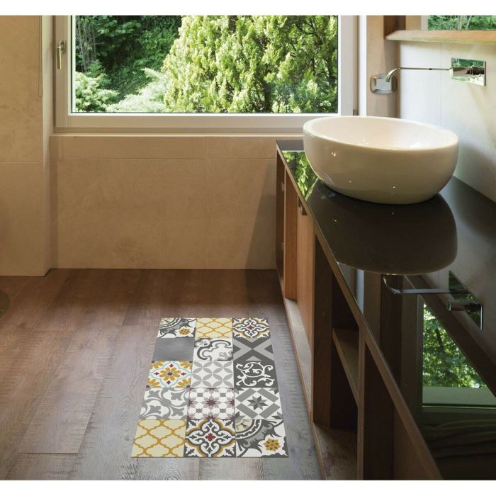 Tapis en vinyle Stor Planet Croma Patch Gris Ambre 100 % PVC (45 x 75 cm) 1 Tapis en vinyle Stor Planet Croma Patch Gris Ambre 100 % PVC (45 x 75 cm) 1