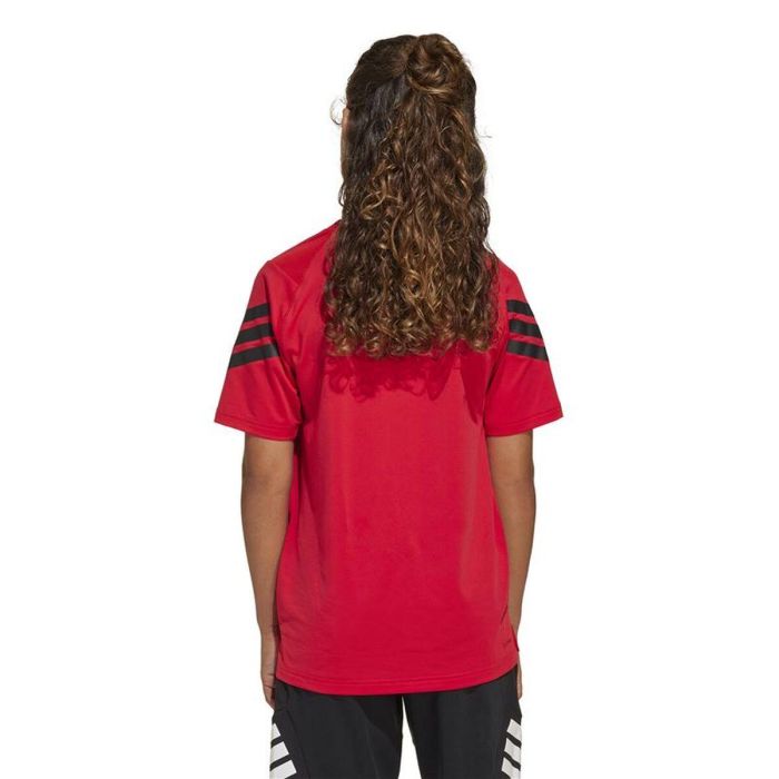 T shirt à manches courtes Enfant Adidas All Sports Noir Rouge S 3