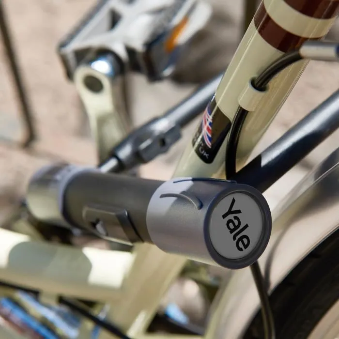 Yale Antivol U Vélo et ATV, Acier Durci, Double Verrouillage Haute Sécurité, 230 x 115 x 13 mm, Certification Secure Silver 4