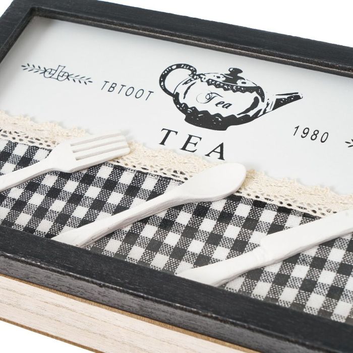 Boîte pour infusions Multicouleur Verre Bois MDF 24 x 15 x 6 cm 2