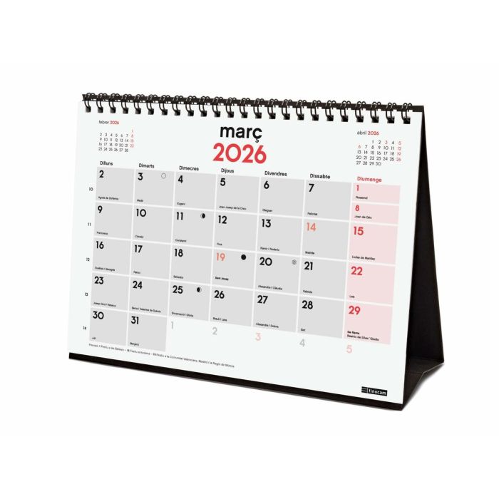 Calendrier de bureau Finocam Papier 21 x 15 cm 1 Calendrier de bureau Finocam Papier 21 x 15 cm 1