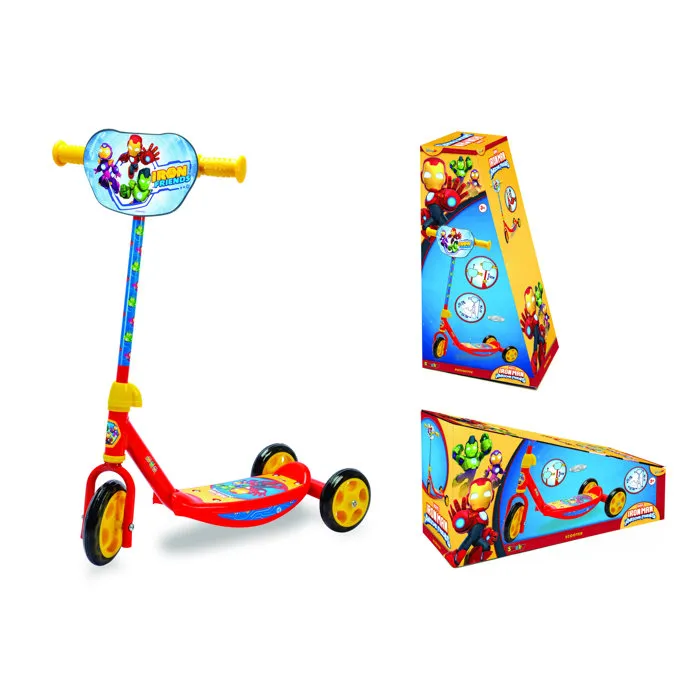 Smoby Patinette 3 Roues Iron Man pour Enfant Dès 3 Ans avec Guidon Réglable et Structure en Métal - Poids Max 20 kg Smoby Patinette 3 Roues Iron Man pour Enfant Dès 3 Ans avec Guidon Réglable et Structure en Métal - Poids Max 20 kg
