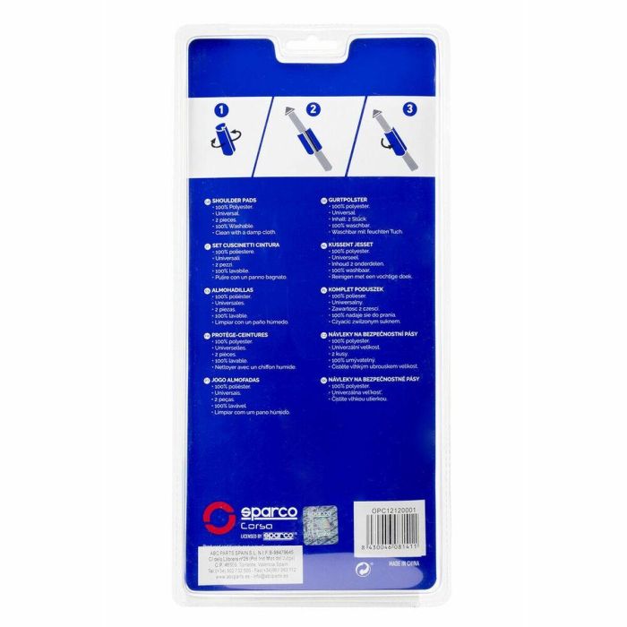 Coussinets de ceinture de sécurité Noir 1