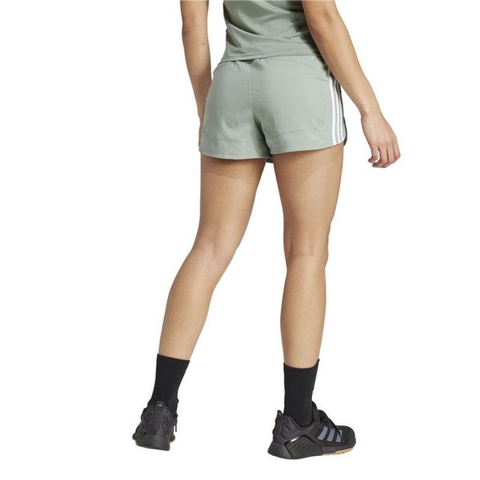 Short de Sport pour Femme Adidas Pacer Wvn High Vert S 4