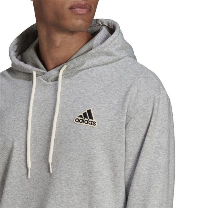 Sweat à capuche homme Adidas Essentials Feelcomfy M Gris clair 2 Sweat à capuche homme Adidas Essentials Feelcomfy M Gris clair 2