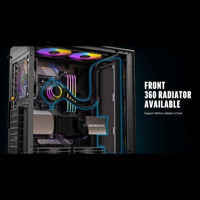 Boîtier ATX semi-tour Antec AX85 ARGB Noir 2 Boîtier ATX semi-tour Antec AX85 ARGB Noir 2