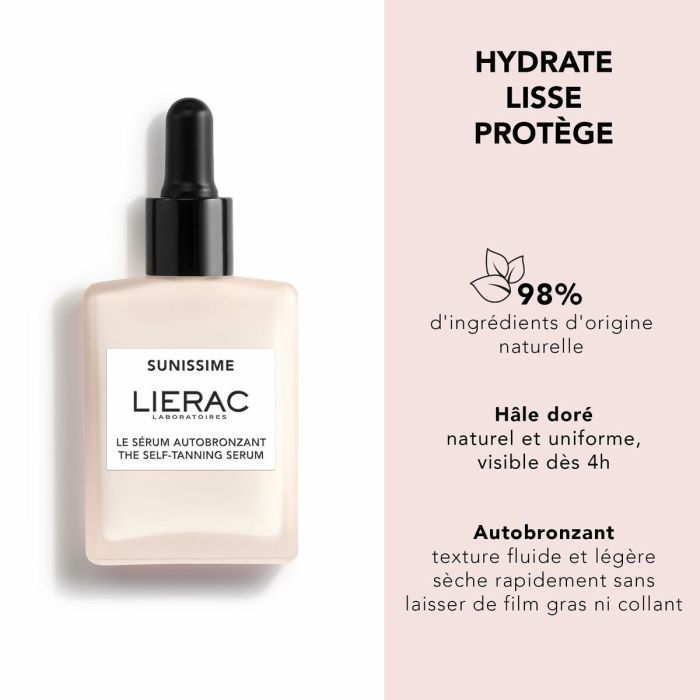 Autobronzant Corporel Lierac SUNISSIME 30 ml 5