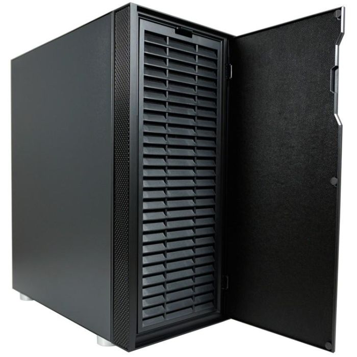 LC-Power LC-8000B-ON - Boîtier PC Midi Tower Noir, ATX, 2x USB 3.2, 1x USB-C, Gestion des câbles, Filtre anti-poussière, pour Gaming