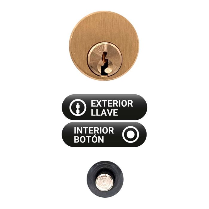 Serrure de sécurité Micel crr06 105b/50 Acier Gris 50 mm Recouvrir 1