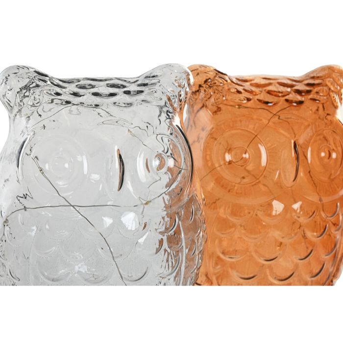 Décoration lumineuse Home ESPRIT Verre 15 X 12 X 20 CM (2 Unités) 2